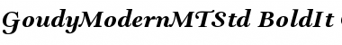 Download Goudy Modern MT Std Bold It Font Title Preview