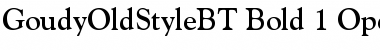 Download Goudy Old Style Bold Font Title Preview
