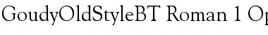 Download Goudy Old Style Regular Font Title Preview