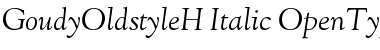 Download GoudyOldstyleH-Italic Regular Font Title Preview