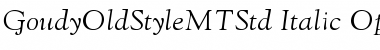 Download Goudy Old Style MT Std Italic Font Title Preview
