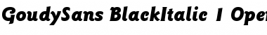 Download ITC Goudy Sans Black Italic Font Title Preview