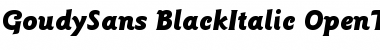 Download ITC Goudy Sans Black Italic Font Title Preview
