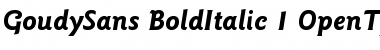 Download ITC Goudy Sans Bold Italic Font Title Preview