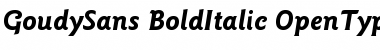 Download ITC Goudy Sans Bold Italic Font Title Preview
