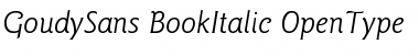Download ITC Goudy Sans Book Italic Font Title Preview