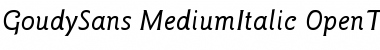 Download ITC Goudy Sans Medium Italic Font Title Preview