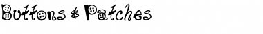 Download Buttons & Patches Regular Font Title Preview