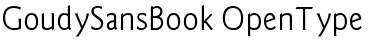 Download Goudy SansBook Font Title Preview