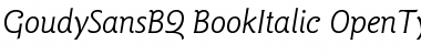 Download Goudy Sans BQ Regular Font Title Preview