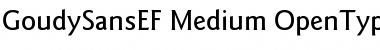 Download GoudySansEF Medium Font Title Preview