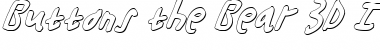 Download Buttons the Bear 3D Italic Italic Font Title Preview