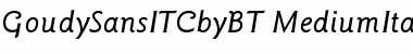 Download ITC Goudy Sans Medium Italic Font Title Preview