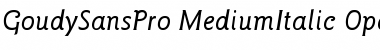 Download ITC Goudy Sans Pro Medium Italic Font Title Preview