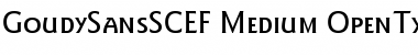 Download GoudySansSCEF Medium Font Title Preview
