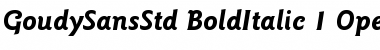 Download ITC Goudy Sans Std Bold Italic Font