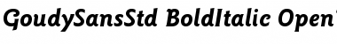 Download ITC Goudy Sans Std Bold Italic Font