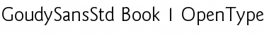 Download ITC Goudy Sans Std Book Font Title Preview