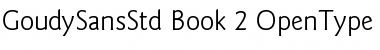 Download ITC Goudy Sans Std Book Font Title Preview