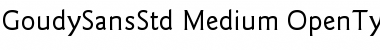 Download ITC Goudy Sans Std Medium Font Title Preview