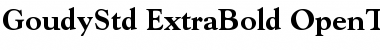 Download Goudy Std Extra Bold Font Title Preview