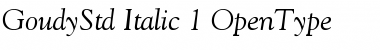Download Goudy Oldstyle Std Italic Font Title Preview
