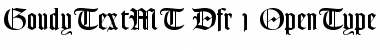 Download Goudy Text MT Dfr Font Title Preview