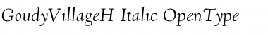 Download GoudyVillage H-Italic Font Title Preview