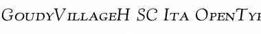 Download GoudyVillage H-SC-Ita Font Title Preview