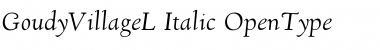 Download GoudyVillage L-Italic Font Title Preview