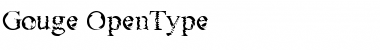 Download Gouge Regular Font Title Preview