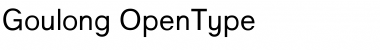Download Goulong Regular Font Title Preview
