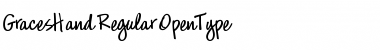 Download GracesHand Regular Font Title Preview