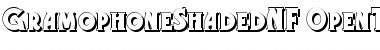 Download Gramophone Shaded NF Regular Font Title Preview