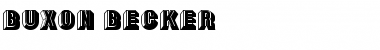 Download Buxon Becker Regular Font Title Preview