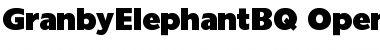Download Granby Elephant BQ Regular Font Title Preview