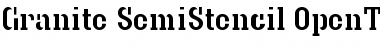 Download Granite SemiStencil Font Title Preview