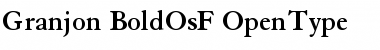 Download Granjon Bold OsF Font Title Preview