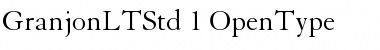 Download Granjon LT Std Roman Font Title Preview