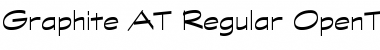 Download Graphite AT Regular Regular Font Title Preview