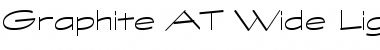 Download Graphite AT Wide Light Regular Font Title Preview