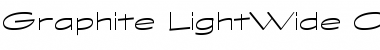 Download Graphite LightWide Font Title Preview