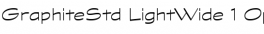 Download Graphite Std Light Wide Font Title Preview