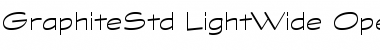 Download Graphite Std Light Wide Font Title Preview