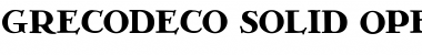 Download GrecoDeco Solid Font Title Preview