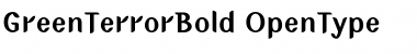 Download GreenTerrorBold Regular Font Title Preview