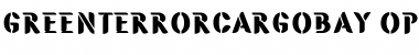 Download GreenTerrorCargoBay Regular Font Title Preview