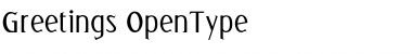 Download Greetings Regular Font Title Preview