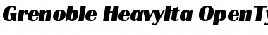 Download Grenoble-HeavyIta Regular Font Title Preview