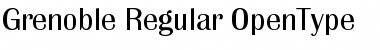 Download Grenoble-Regular Regular Font Title Preview